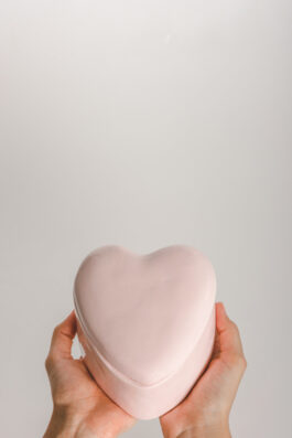 Ceramic Heart candle